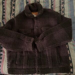 Levi’s Sherpa vintage trucker flannel jacket
